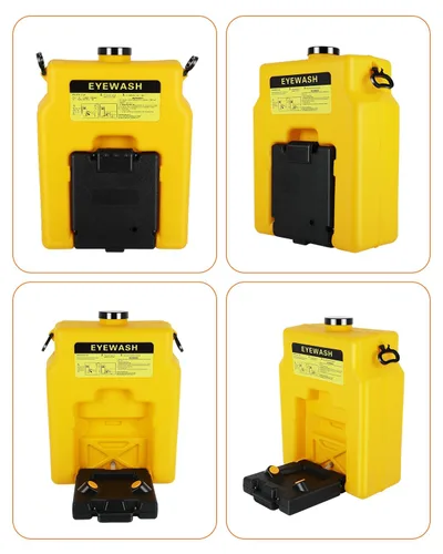 Vista 6 de 14 Gallon Portable Eyewash Station, OSHA Approved Eye Wash Station for Wall Not Plumbed, Gravity Fed Emergency Eyewash Station with 15 Minute Flush