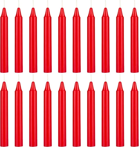 Vista 41 de MEGA CANDLES 20 piezas de velas cónicas sin perfume negras exquisitas, 10.2 cm de alto x 1.3 cm de diámetro, Campanas mágicas, Encantamiento