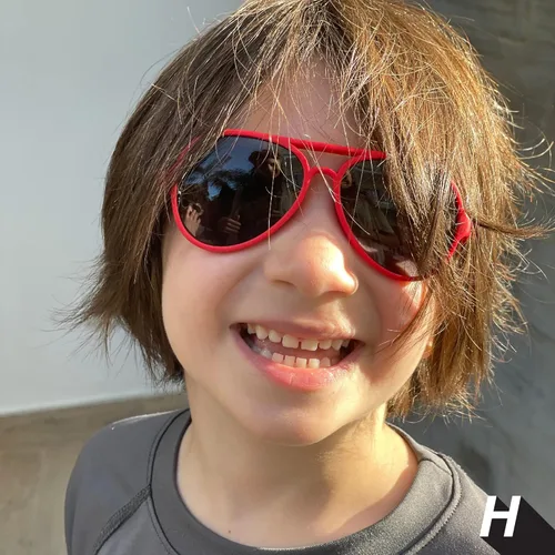Vista 3 de Hipsterkid Polarized Baby Sunglasses with Strap for InfantToddler Flexible Frame, 100% UV Protection - Aviator, Ages 0-2
