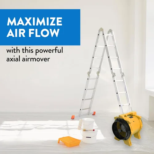 Vista 2 de Dri-Eaz Ventilador de ventilación Vortex de 1.0 HP (F174), ventilador de movimiento de aire para uso comercial y residencial