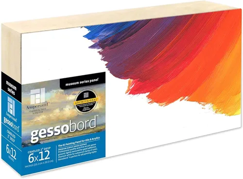 Vista 23 de Ampersand Art Supply Panel de Pintura de Madera con Gesso: Serie Museo Gessobord, 24" x 30", 1-1/2" Perfil Enmarcado