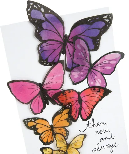 Vista 4 de Hallmark Signature Birthday Card for Sister (Butterflies)
