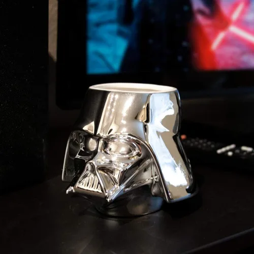 Vista 5 de STAR WARS StarWars - Taza coleccionable de Darth Vader Moldeado cromado