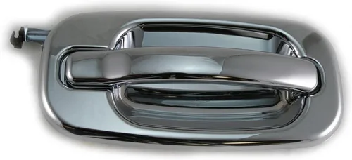 Vista 6 de AM Autoparts Juego de manijas de puerta exterior cromadas traseras para camioneta Chevy GMC Cadillac
