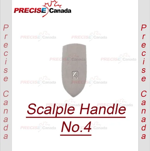 Vista 4 de 1 CUCHILLO ESCALPEL DE ACERO INOXIDABLE #4 CON 20 HOJAS ESTÉRILES #23 (PC)