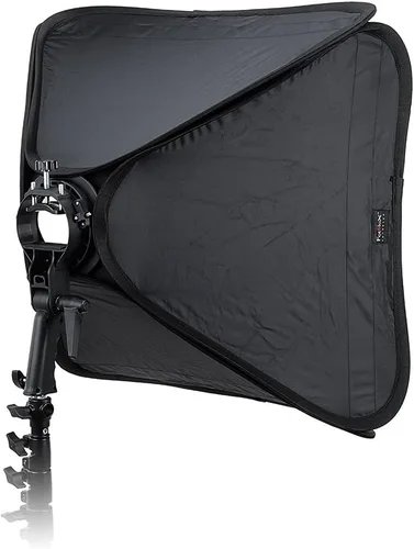 Vista 13 de Fotodiox Softbox plegable de 20 x 20 pulgadas, 1 kit de flash con disparador remoto para Canon, caja de luz plegable y soporte de luz rápida
