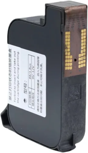 Vista 5 de 2588+M 42ML Black Red Blue Green Ink Cartridge Quick-Drying 12.7mm Print Height Universal for Handheld Inkjet Printer(Black)