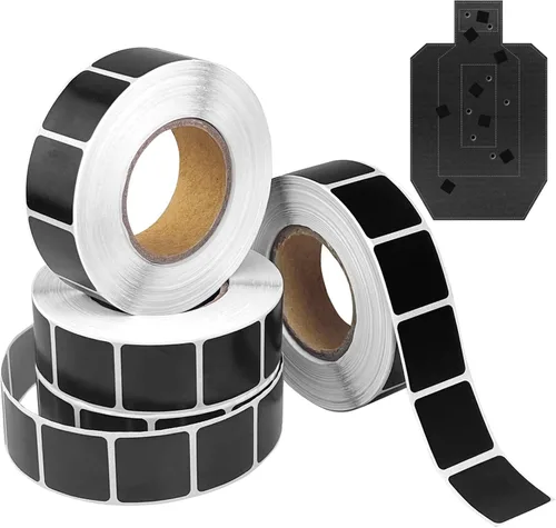 Vista 12 de Target Pasters - Calcomanías autoadhesivas de tiro de 0.87 pulgadas, parches de reparación de objetivos de cartón, ideales para prácticas USPSA/IPSC