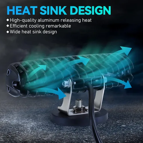 Vista 5 de eTzone Nuevas Luces LED de Seguridad para Montacargas con Imanes, Luz Azul 30W, DC 10-110V, Luces de Advertencia para Almacén, Luces de Seguridad