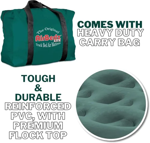 Vista 6 de Pittman Outdoors AirBedz Lite PPI PV202C - Colchón inflable de tamaño completo y corto de 6'-6.5' para cama de camión con bomba de aire DC con cable