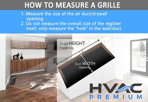 HVAC Premium 2" x 10" [Abertura de conducto] Rejilla de ventilación de patada - Cubierta de registro HVAC [Dimensiones exteriores: 3.5 X 11.5] -