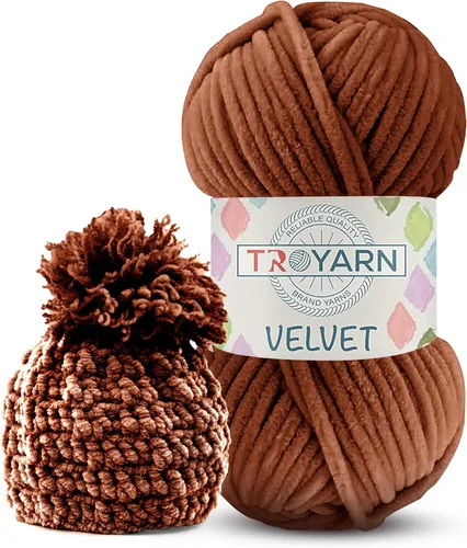 Vista 57 de Hilo de Chenilla para Ganchillo - 100g (121m), Hilo Suavísimo y Esponjoso, Perfecto para Mantas de Bebé y Amigurumi, Tamaño 6