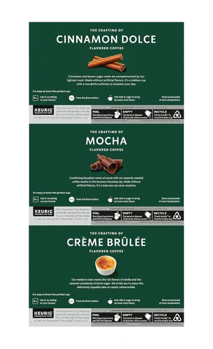 Vista 7 de Starbucks Paquete variado de café K-Cup, 1 canela Dolce, 1 avellana, 1 moca, 1 Cr me Brulee, 1 nuez de arce, 1 caramelo, 10 cápsulas K-Cups, 1 CT