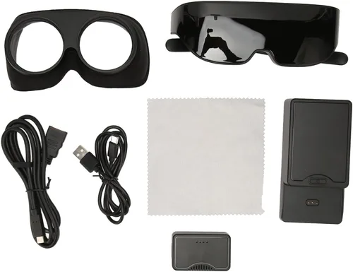 Vista 9 de Diydeg Gafas AR, 4K HD 3D IMAX auriculares inteligentes para visualización de video, compatibles con la miopía, realidad aumentada portátil