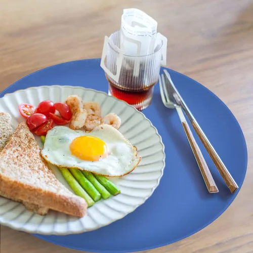 Vista 6 de KooMall Alfombrilla multiusos para microondas de 12, 10 y 8 pulgadas, salvamanteles, soportes para ollas, secar, hornear, tapete de lugar, soporte