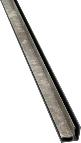 Vista 33 de Palisade Borde de vinilo en esquina interior en níquel escarchado (muestra de 6 pulgadas)