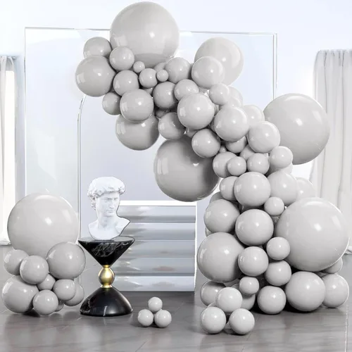 Vista 29 de PartyWoo - Globos nude de 140 piezas en diferentes tamaños de 18, 12, 10, 5 pulgadas, kit de arco de globos de color neutro y melocotón estilo boho