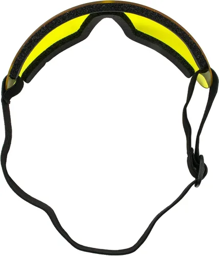 Vista 4 de Birdz Gafas Wing Sky Dive Skydiving Gafas con acolchado Marco Negro con Lente Amarillo
