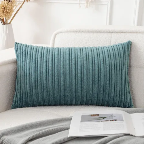 Vista 68 de UGASA - Juego de 2 fundas de almohada de terciopelo a rayas, funda decorativa para cojín con cremallera oculta para el hogar, sofá, dormitorio