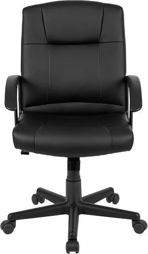 Vista 12 de Flash Furniture Coffman Flash Fundamentals Mid-Back LeatherSoft Office and Gaming Chair, Ergonomic Office Chair with Padded LeatherSoft Seat and