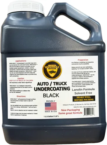 Woolwax Jarra de 1 Galón. Nuevo Paquete. La misma fórmula confiable. Revestimiento Inferior de Lanolina para Auto y Camión Fabricado en EE.UU. - Sin