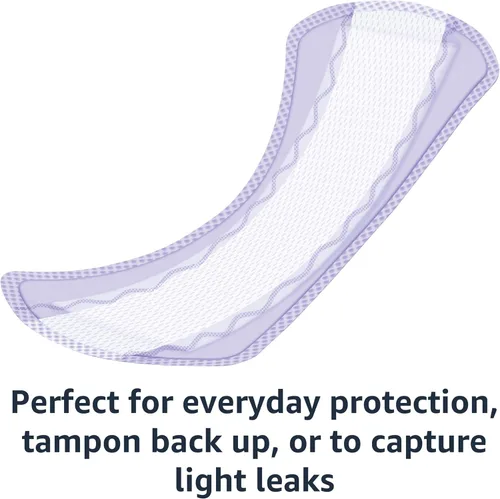 Vista 5 de Yaxa Basics Pantiliner diario, largo largo, almohadillas para mujer, sin perfume, 40 unidades (anteriormente Solimo)