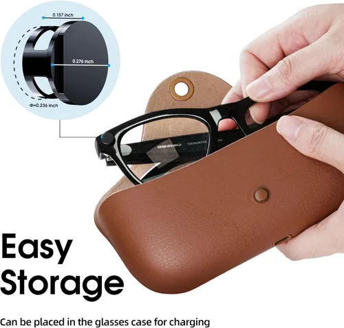 Vista 5 de Paquete de 2 fundas de bloqueo de luz LED para Ray-Ban Meta Wayfarer/Skyler/Headliner Gen2/Oakley Meta HSTN, accesorios para lentes inteligentes