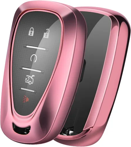 Vista 21 de ELOHEI para Chevy funda de llavero cubierta de TPU protector titular para Chevrolet 2020, 2019, 2018, 2017, 2016 Chevy Malibu Camaro Cruze Traverse