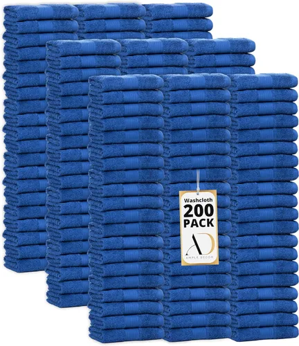 Vista 7 de Ample Decor Paquete de 10 paños de lavado con certificación Oeko Tex de 21.16 oz/m², 100% algodón, suaves, absorbentes, duraderos y lavables a