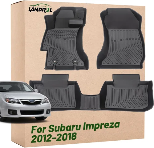 Tapetes de Suelo para Automóvil Reemplazo para Subaru Impreza 2012-2016/ WRX & WRX STi 2015-2021/ Crosstrek 2016-2017/2013-2015 XV Crosstrek