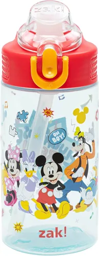 Vista 29 de Zak Designs Disney Frozen 2 - Cubierta de boquilla para niños y asa de transporte integrada hecha de plástico, diseño de botella de agua a prueba