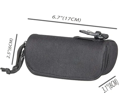 Vista 2 de LIVIQILY Funda táctica MOLLE para gafas de sol a prueba de golpes portátil para exteriores