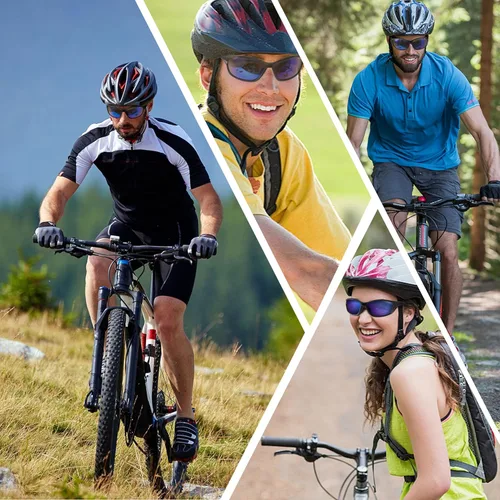 Vista 7 de Day & Night Sunglasses 2-Pack for Women & Teens – UV400 Mirrored and Yellow Lens Glasses for Outdoor and Everyday Use