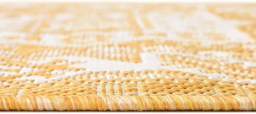 Vista 85 de Unique Loom Outdoor Aztec Collection Alfombra de área, Chalca (7 pies 10 pulgadas, cuadrada, azul/marfil)