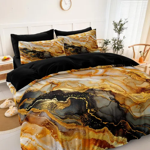 Vista 10 de Juego de edredón de león tamaño Queen con temática de animales salvajes, edredón de león negro, juego de ropa de cama con temática de safari de vida