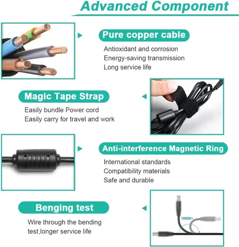 Vista 5 de HKY Adaptador de CA de 24 V para barra de sonido Vizio VSB200 VSB205 VSB210 VSB206 VSB207 VSB200 VSB210WS VHT215 VHT510 P/N:90012422801