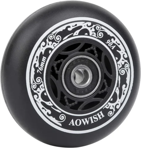 Vista 6 de Ruedas Ripsurf 90a de 2.992 in con rodamientos ABEC-9 para RipStik DLX Caster Board, Deluxe Junior Skateboard, 2 ruedas pivotantes, patineta