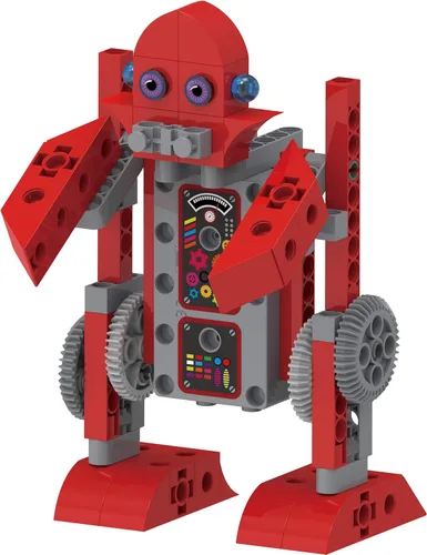 Vista 10 de Thames & Kosmos Fábrica de Robots para Niños: Kit de Experimentos STEM de Robots Raros, Desajustados y Rebeldes Construcción de Modelos Prácticos