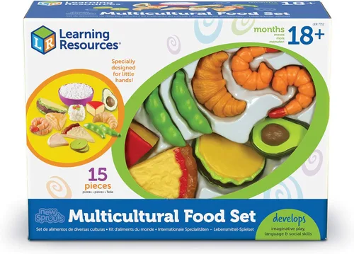 Vista 3 de Conjunto de alimentos multiculturales New Sprouts de Learning Resources