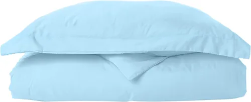 Elegant Comfort Resistente a las arrugas, juego de funda de edredón de microfibra de 2 piezas de alta calidad hotelera, 1500 hilos, sólido Aqua