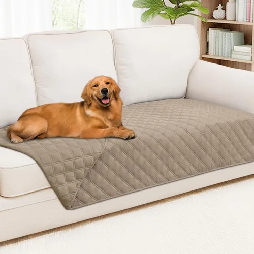 Vista 33 de Smiry Funda impermeable para cama de mascota, suave y lavable, para cama, sofá, reversible, perros pequeños, medianos, grandes, gatos, diseño