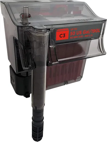 Vista 5 de Fluval C2 Power Filter, filtro de tanque de peces para acuarios de hasta 30 galones.