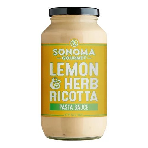 Vista 7 de Sonoma Gourmet Paquete variado de salsa de pasta 6 sabores: ricotta de hierbas de limón, crema de vodka, pesto de col rizada, tomate parmesano