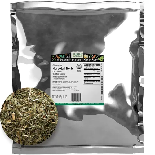 Frontier Co-op Hierba de cola de caballo orgánica cortada y tamizada 1lb
