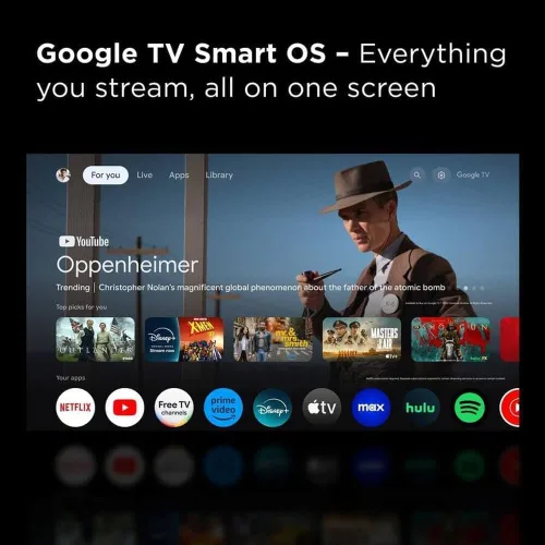 Vista 5 de TCL 32Q3KKIT1 32 pulgadas Q3K Series 1080P FHD QLED Smart TV Bundle HDR10, Google TV, Bluetooth Audio, Bezel-Le