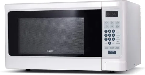 Vista 2 de Commercial Chef Microondas para encimera, 1.1 pies cúbicos, White & Keurig K-Classic Coffee Maker K-Cup Pod, porción individual, programable, 6 a 10