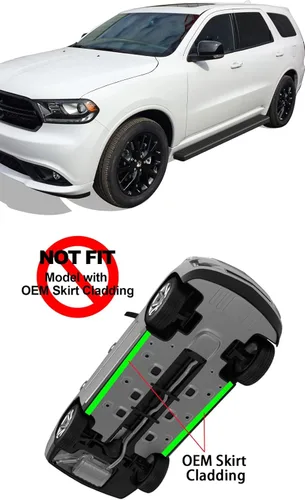 Vista 2 de APS Estribos (barras laterales escalones laterales barras de escalón) compatibles con Dodge Durango 2011-2026 de 4 puertas