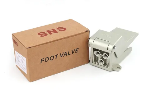 Vista 3 de SNS Interruptor de válvula de pedal de pedal 1/4" NPT retorno neumático 5 vías 2 posición FOV-N320