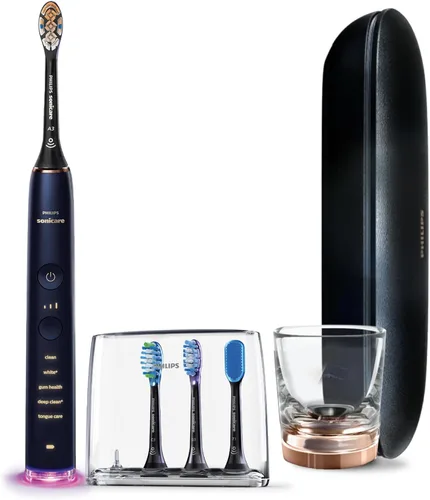 Vista 9 de Philips Sonicare DiamondClean Smart 9750 Cepillo de dientes eléctrico, cepillo de dientes sónico con aplicación, sensor de presión, detección
