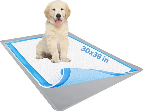 Vista 3 de TidyFriend - Bandeja para orina de perro que se adapta a almohadillas de orina de hasta 30 x 36 pulgadas, agarre estable, bordes elevados, Gris